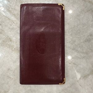 Pre loved Cartier Must de Logo Leather Bifold
Long Wallet Authentic, Paris